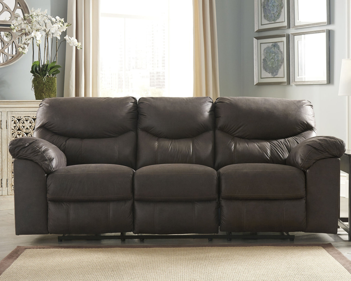 Boxberg Teak Reclining Sofa and Loveseat