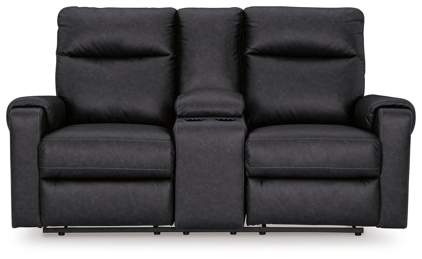 Axtellton Carbon Power Reclining Loveseat with Console