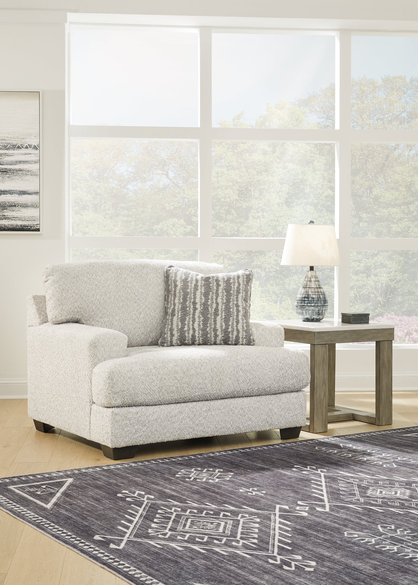 Brebryan Gray Sofa and Oversized Chair