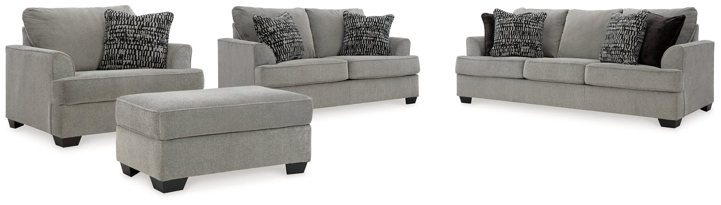 Deakin Ash Sofa, Loveseat, Oversized Chair and Ottoman