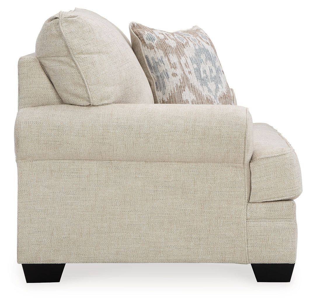 Rilynn Linen Sofa, Loveseat, Oversized Chair and Ottoman