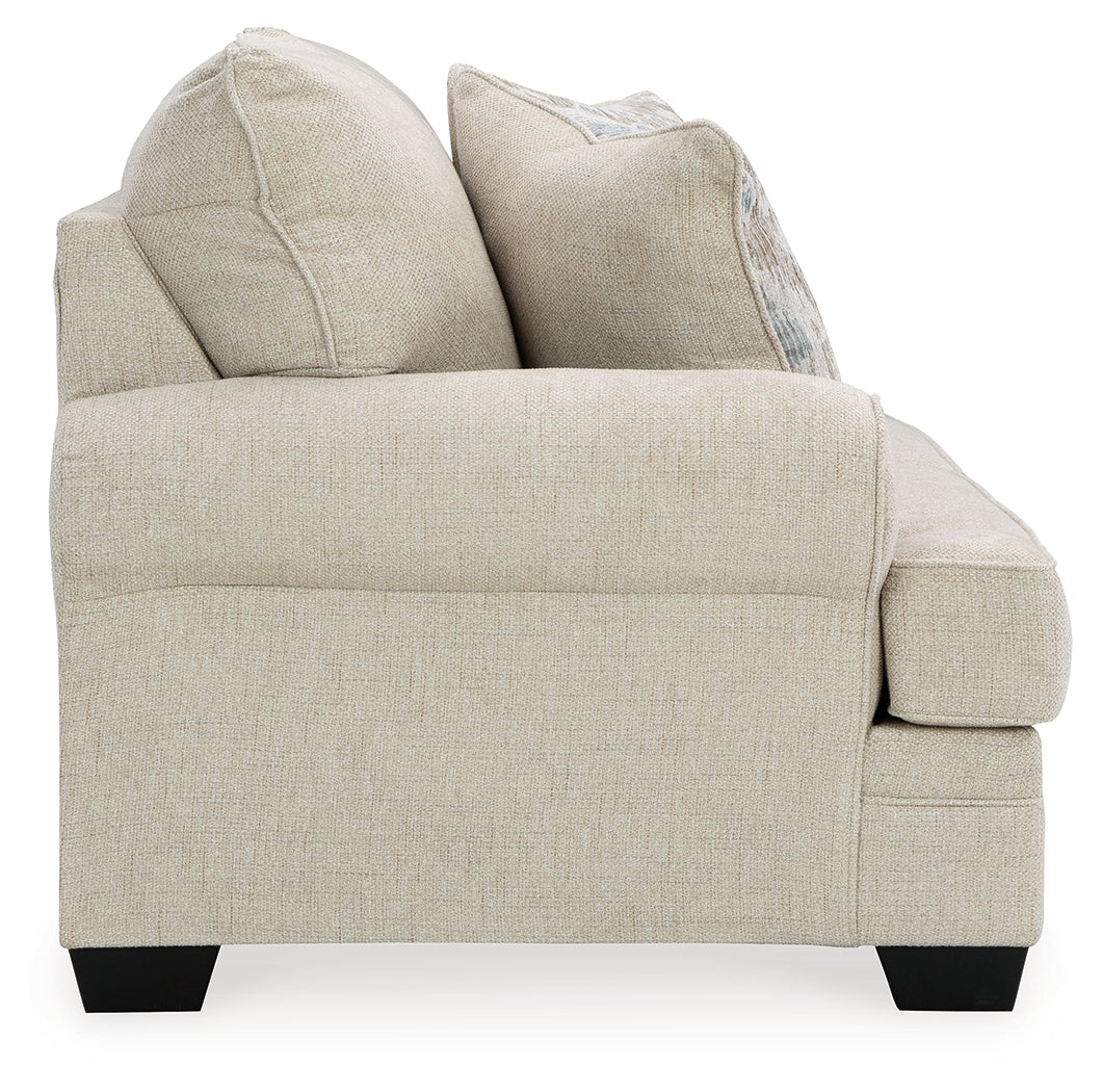 Rilynn Linen Sofa, Loveseat, Oversized Chair and Ottoman