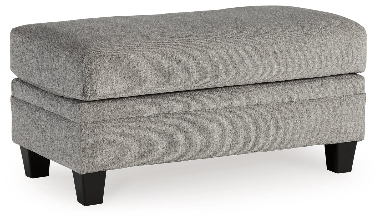 Davinca Charcoal Sofa, Loveseat, Oversized Chair and Ottoman