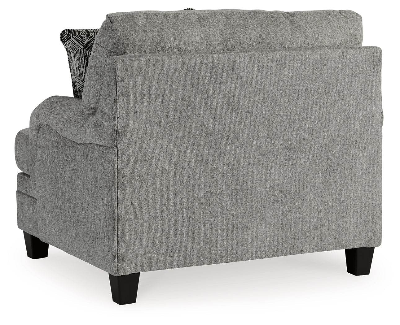 Davinca Charcoal Sofa, Loveseat, Oversized Chair and Ottoman