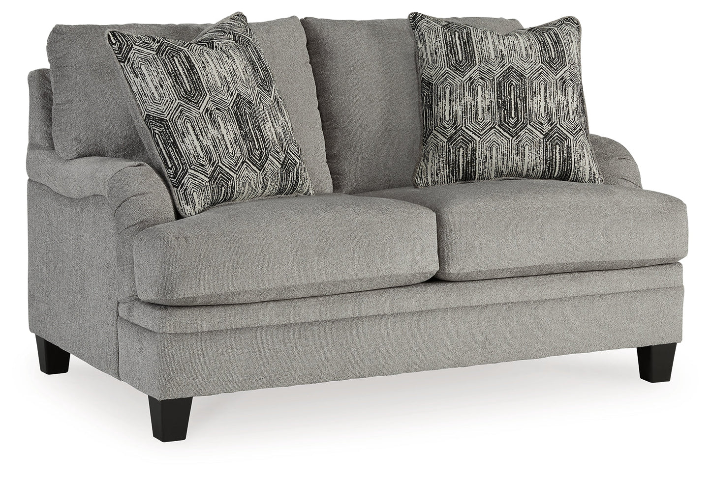 Davinca Charcoal Sofa, Loveseat, Oversized Chair and Ottoman