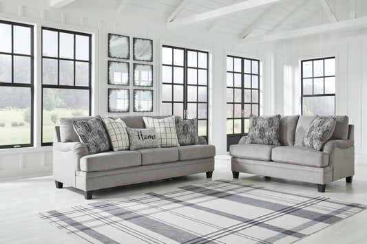 Davinca Charcoal Sofa and Loveseat