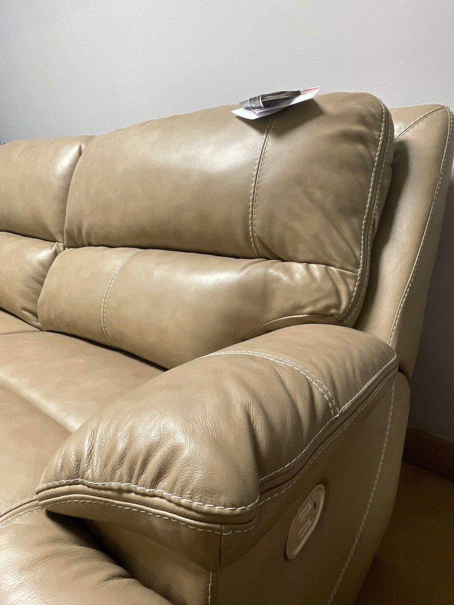 Ricmen Putty Power Reclining Sofa