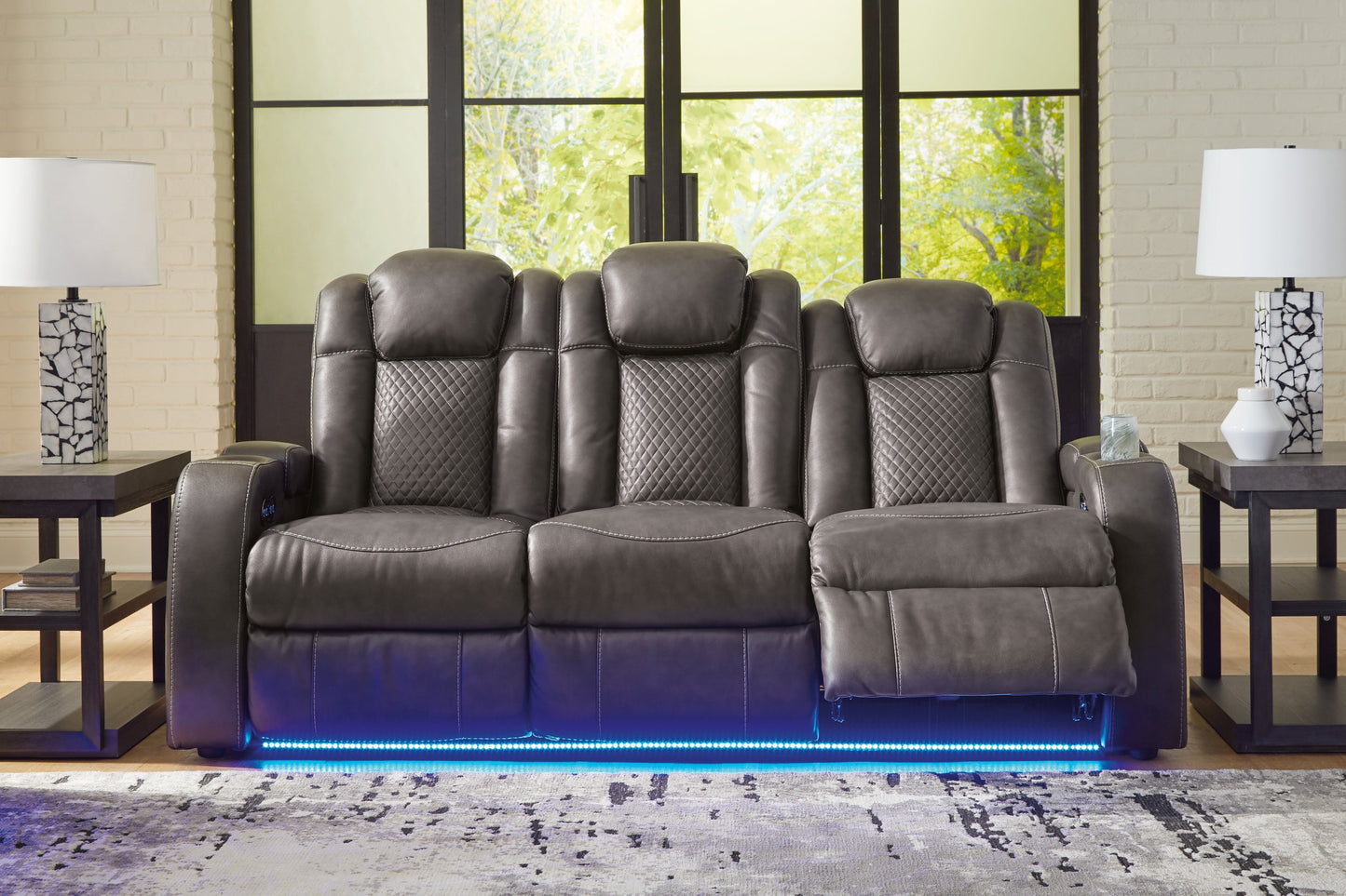 Fyne-Dyme Shadow Power Reclining Sofa