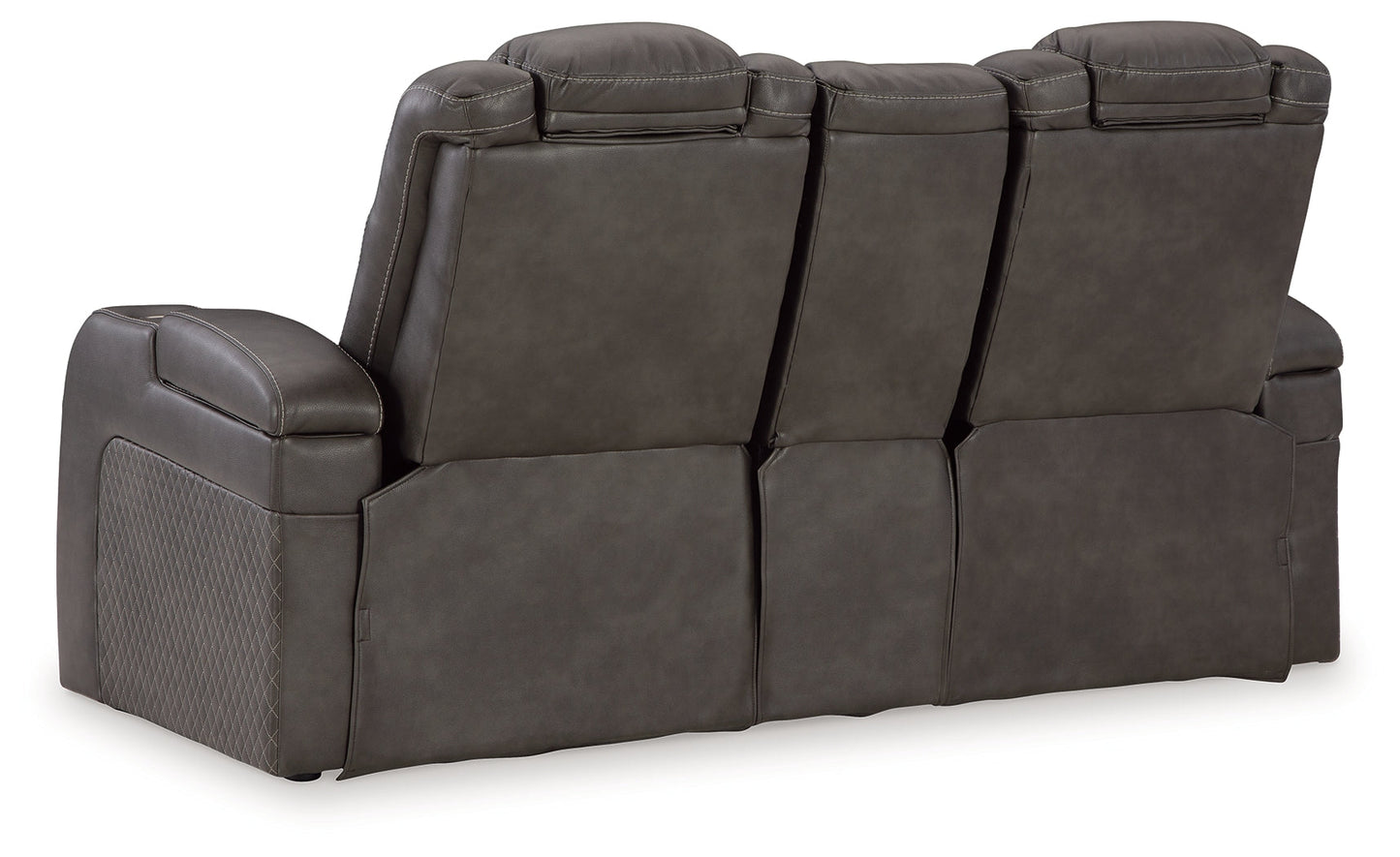 Fyne-Dyme Shadow Power Reclining Loveseat with Console