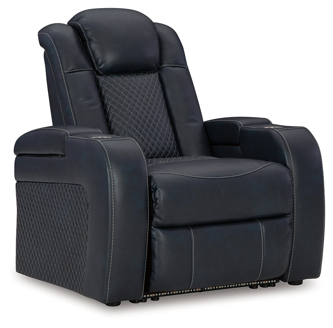 Fyne-Dyme Sapphire Power Reclining Sofa, Loveseat and Recliner