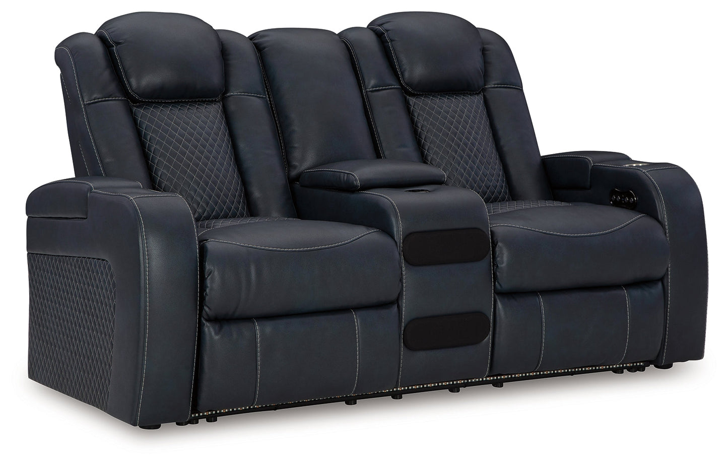 Fyne-Dyme Sapphire Power Reclining Sofa, Loveseat and Recliner