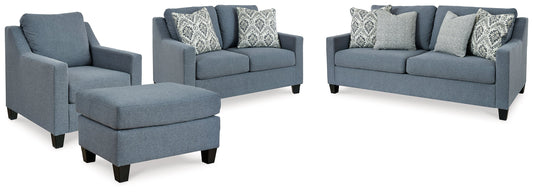 Lemly Twilight Sofa, Loveseat, Chair and Ottoman