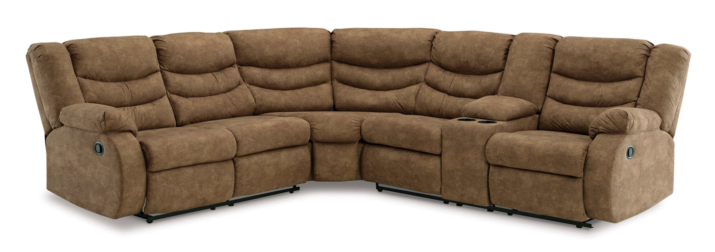 Partymate Brindle Manual Reclining Sectional Living Room Set