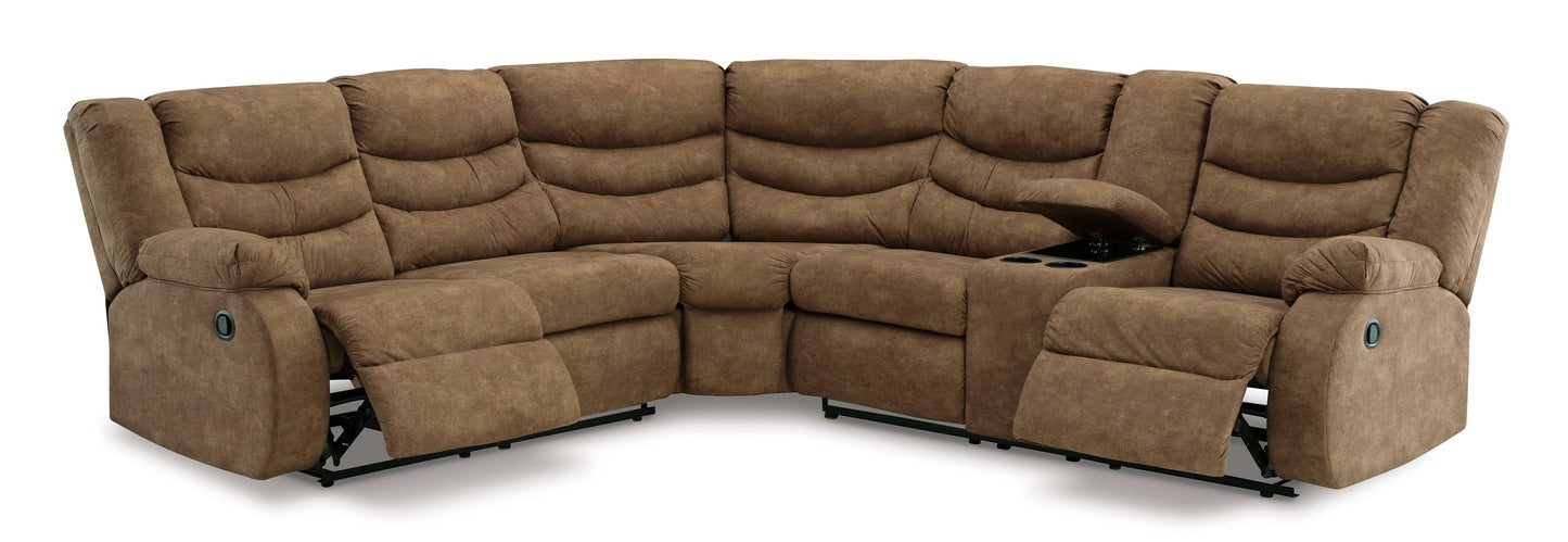 Partymate Brindle Manual Reclining Sectional Living Room Set