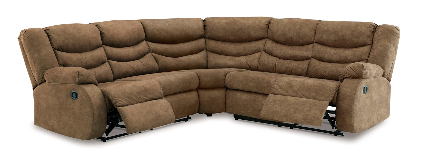 Partymate Brindle Manual Reclining Sectional Living Room Set