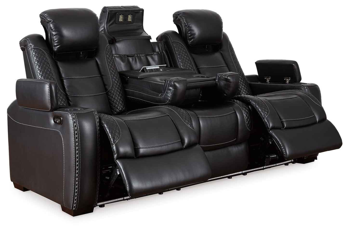 Party Time Midnight Power Reclining Sofa and Recliner