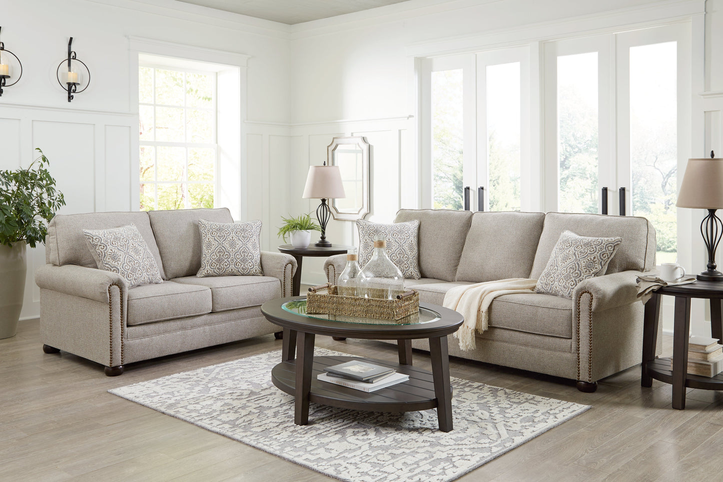 Gaelon Dune Sofa and Loveseat