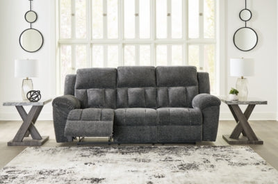 Frohn Graphite Reclining Sofa - Ornate Home