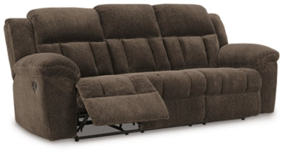 Frohn Chocolate Reclining Sofa - Ornate Home