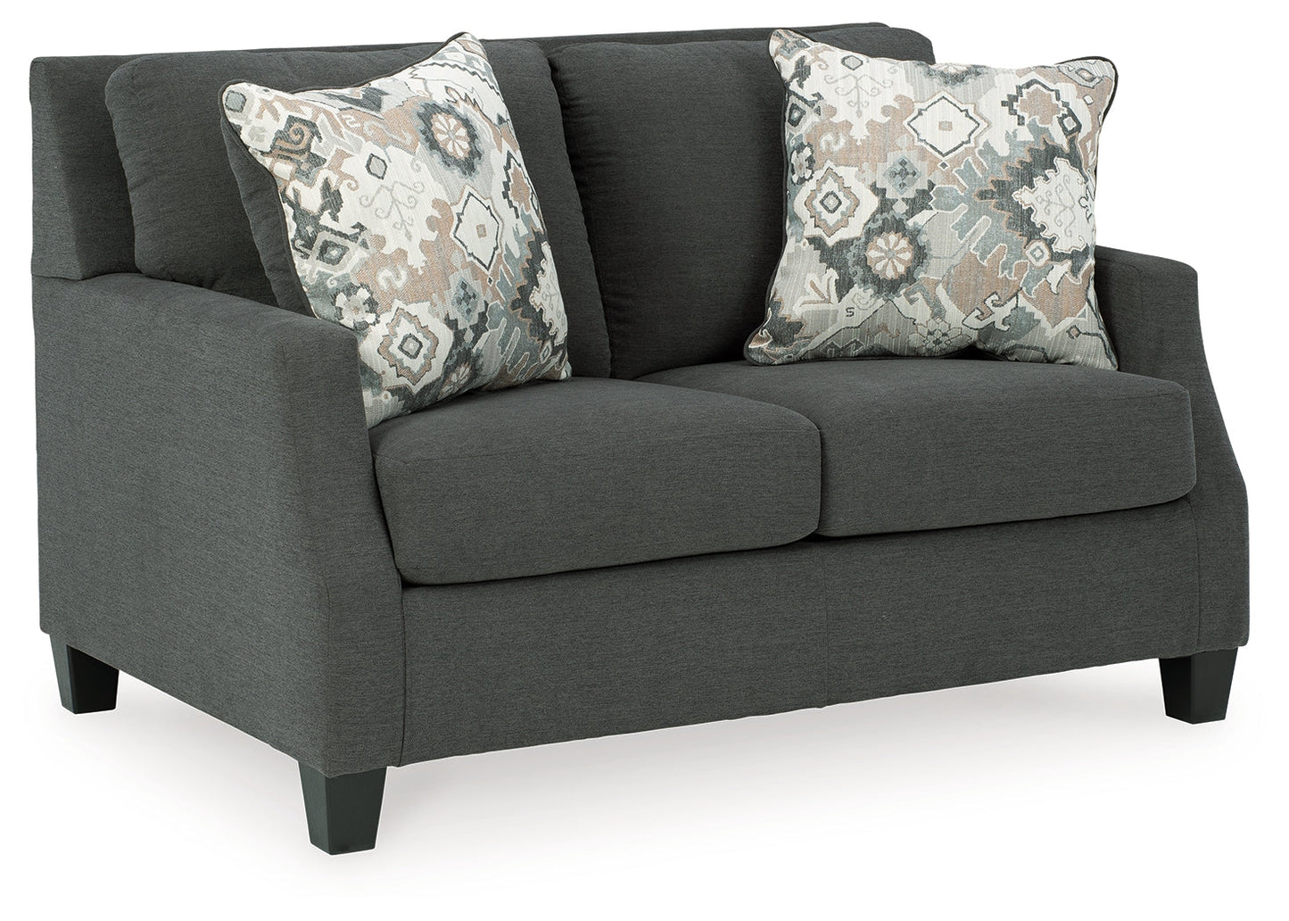 Bayonne Charcoal Sofa and Loveseat