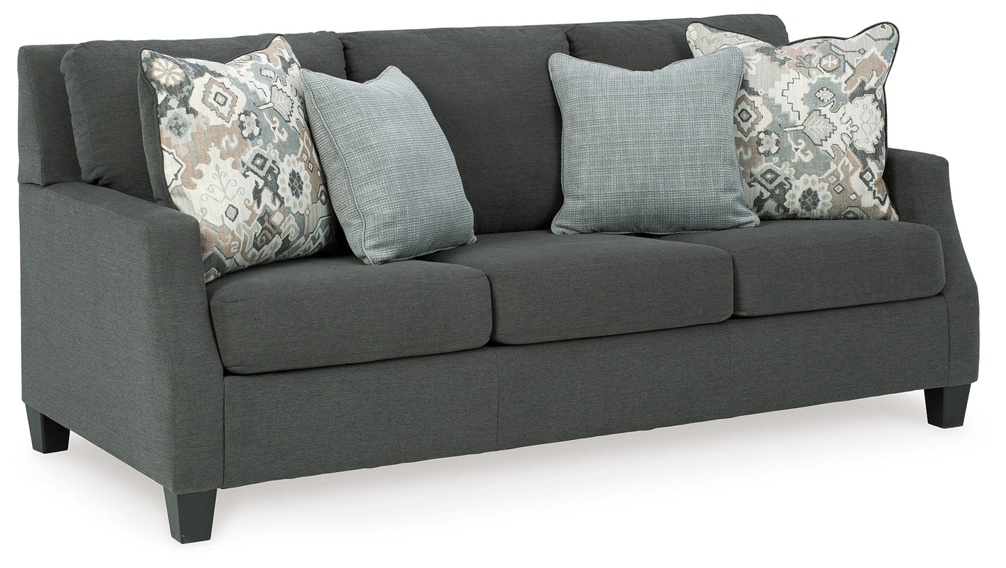 Bayonne Charcoal Sofa and Loveseat