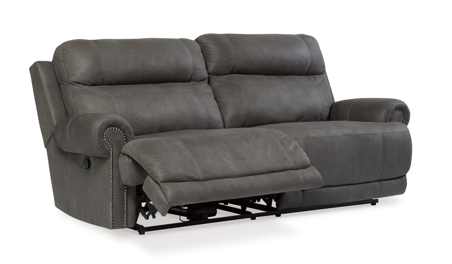 Austere Gray Reclining Sofa, Loveseat and Recliner