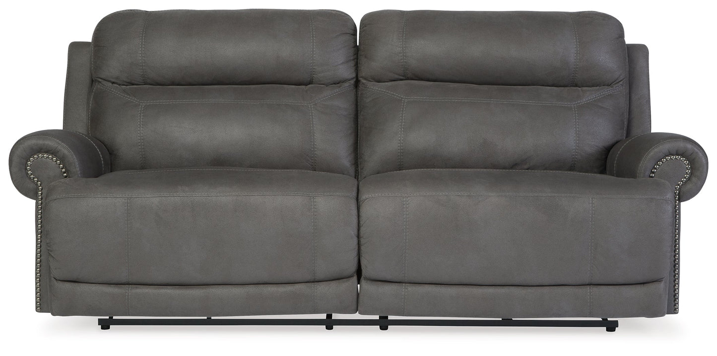 Austere Gray Reclining Sofa