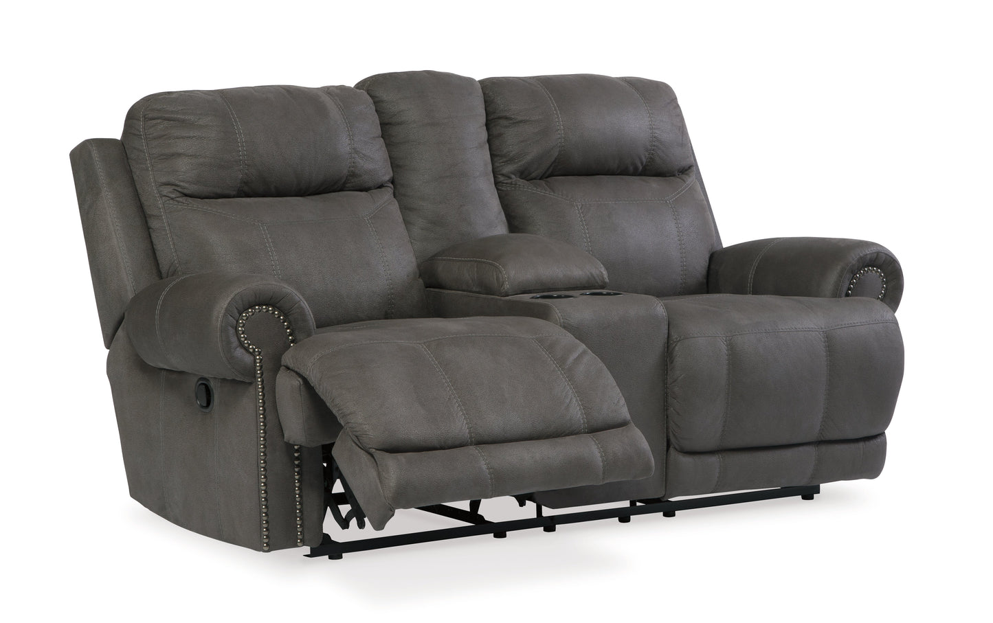 Austere Gray Reclining Sofa, Loveseat and Recliner