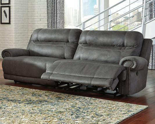 Austere Gray Reclining Sofa