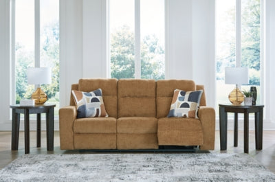 Kanlow Honey Reclining Sofa - Ornate Home