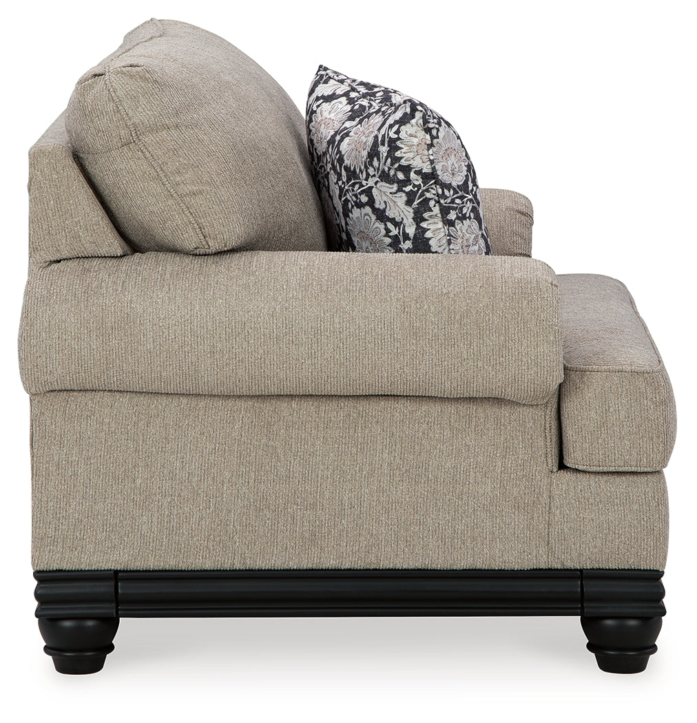 Elbiani Alloy Sofa, Loveseat, Oversized Chair and Ottoman