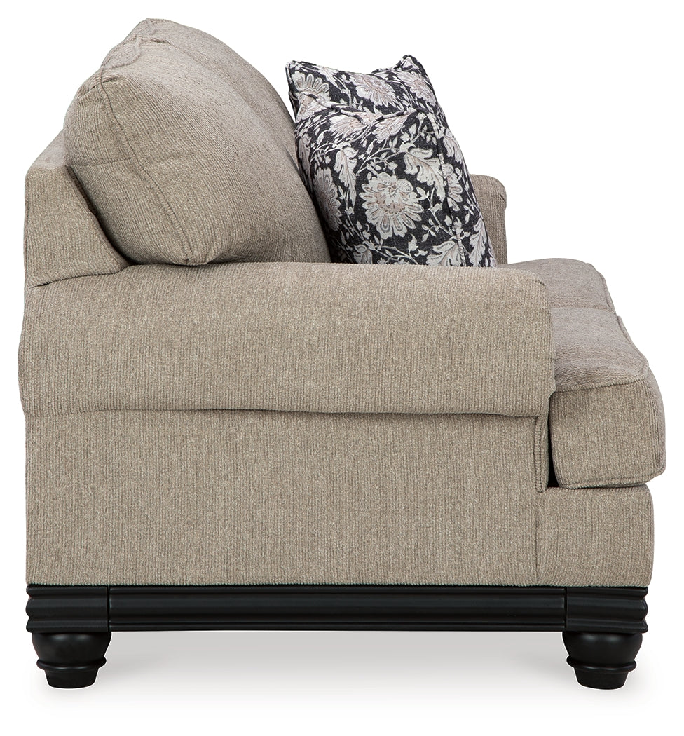 Elbiani Alloy Sofa, Loveseat, Oversized Chair and Ottoman