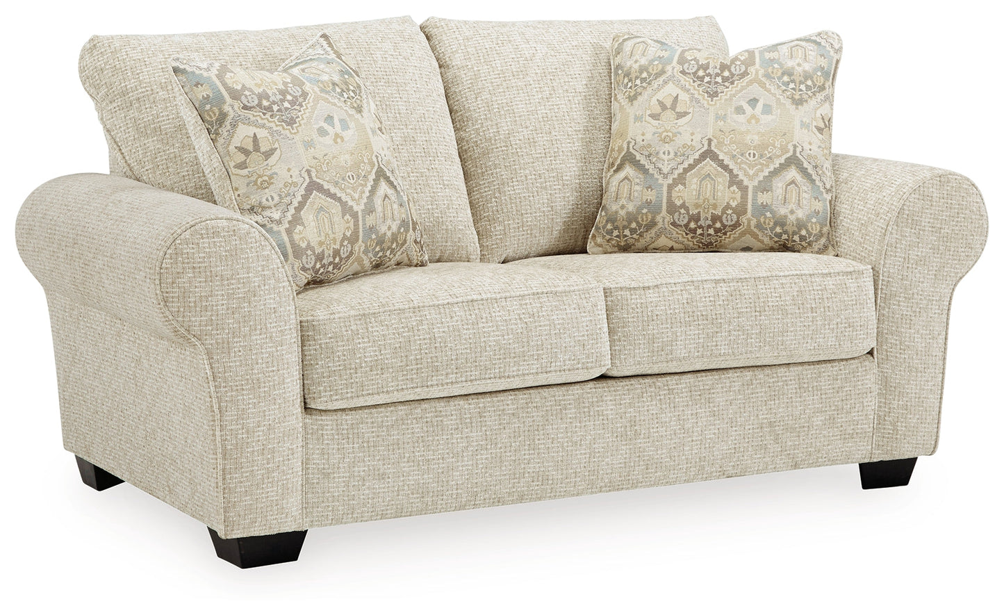 Haisley Ivory Sofa Sleeper and Loveseat