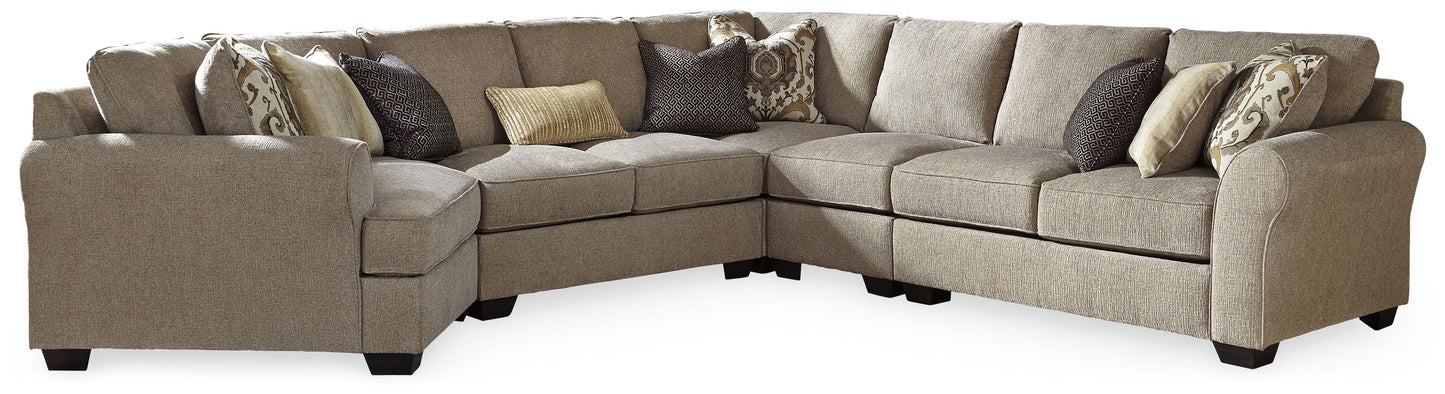 Pantomine Driftwood 5-Piece Sectional with Cuddler