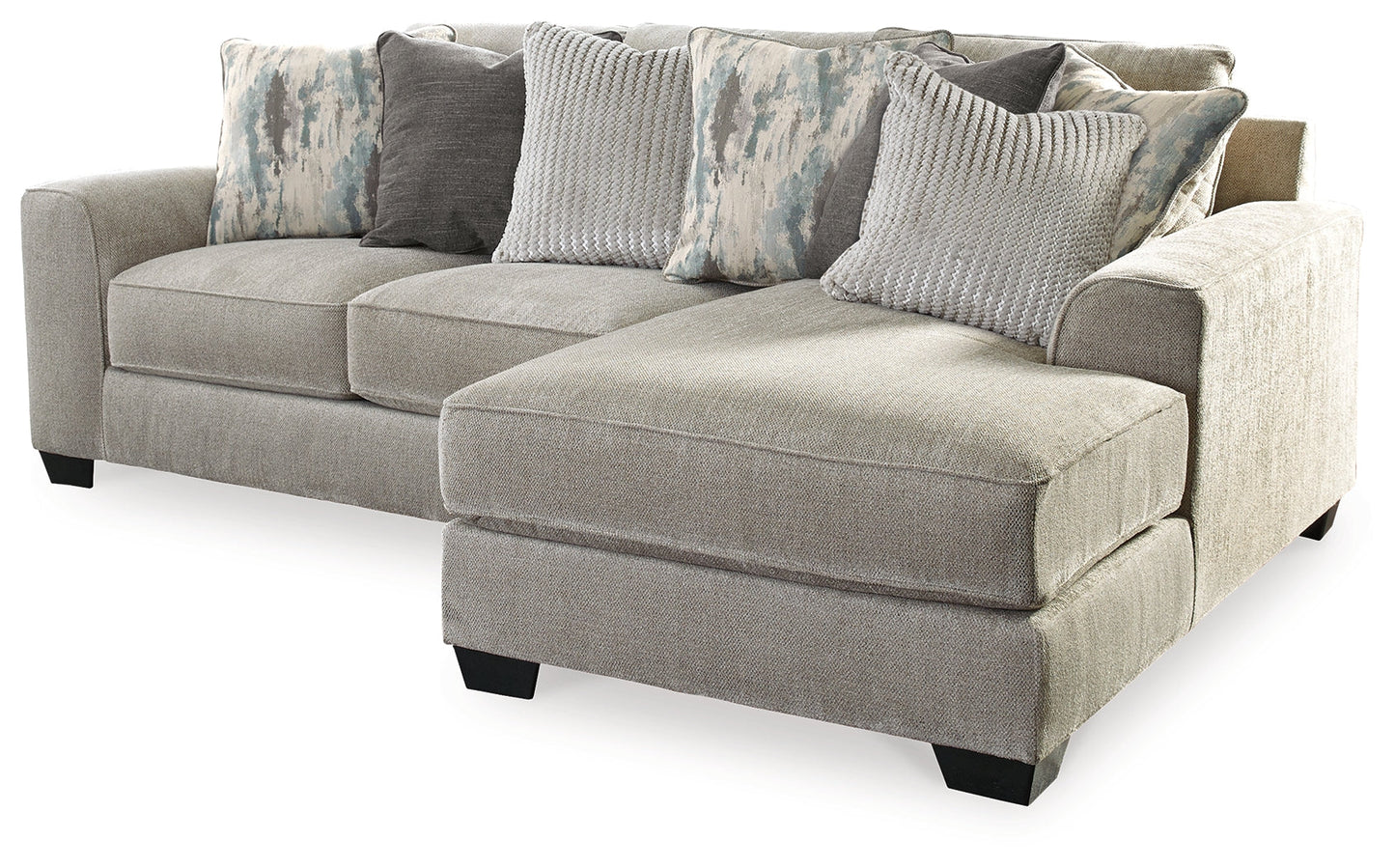 Ardsley Pewter 2-Piece Sectional with Chaise