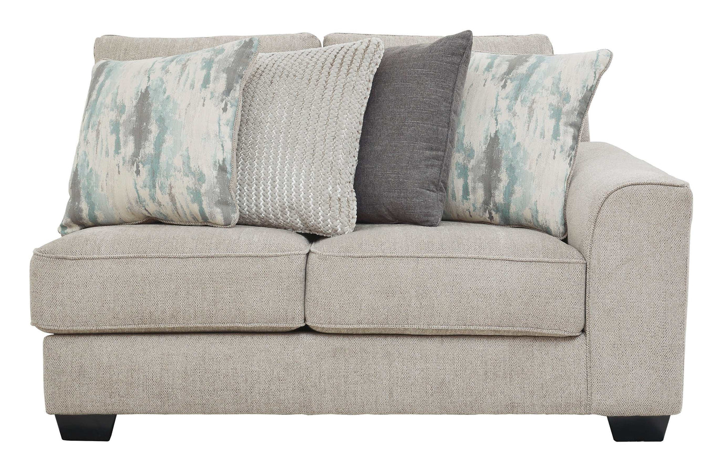 Ardsley Pewter 2pc LAF Sectional w/ RAF Loveseat