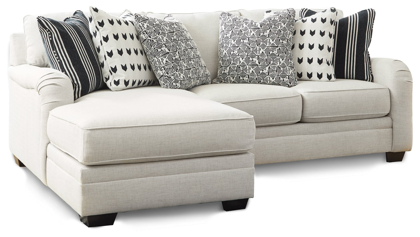 Huntsworth Dove Gray 2-Piece Sectional with Chaise