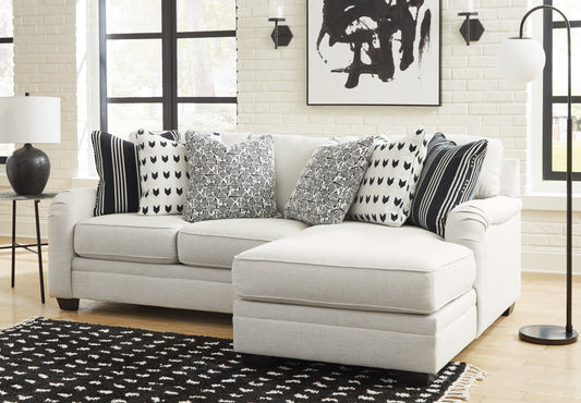 Huntsworth Dove Gray 2pc Sectional with Chaise