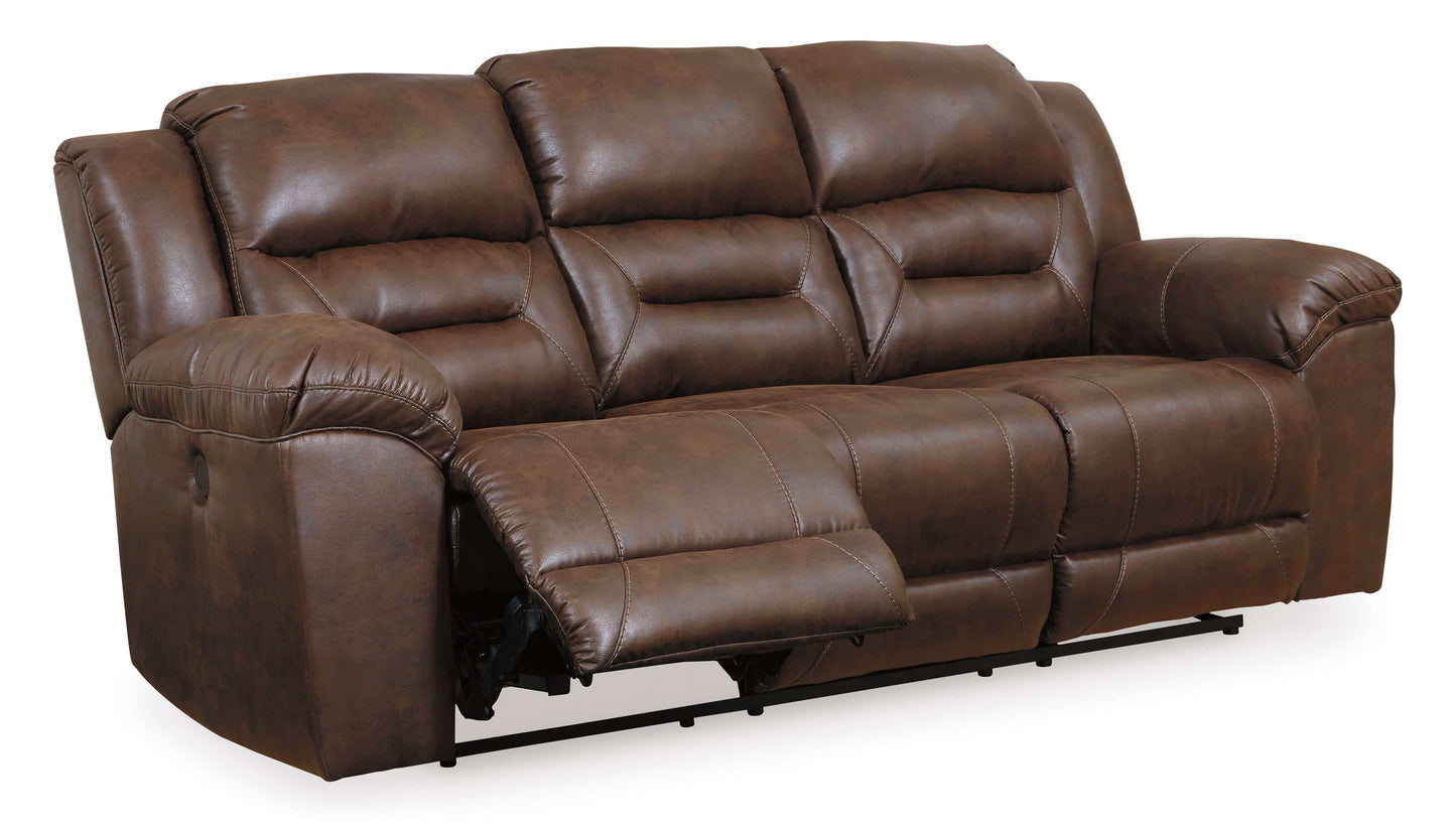 Stoneland Chocolate Reclining Sofa