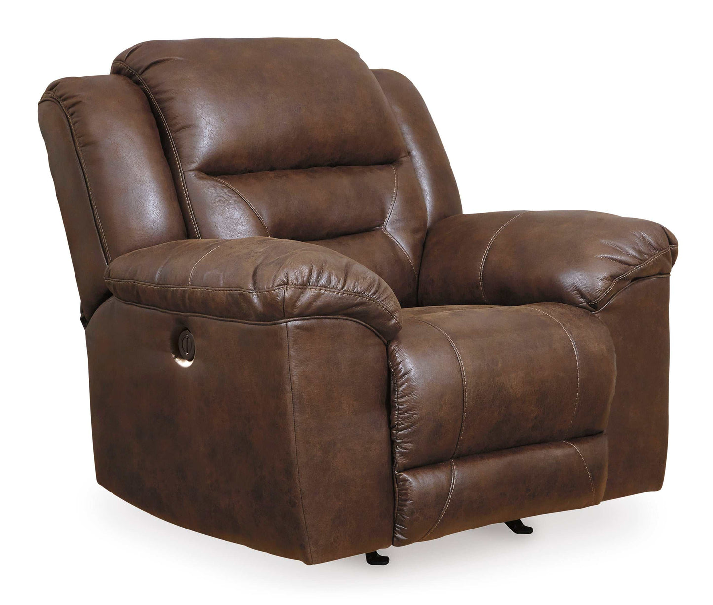 Stoneland Chocolate Power Rocker Recliner