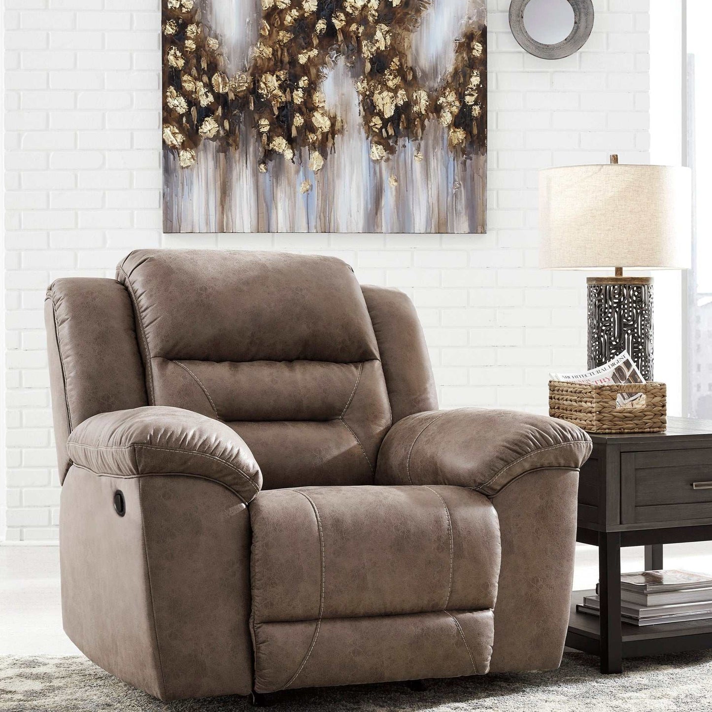 Stoneland Fossil Manual Rocking Recliner