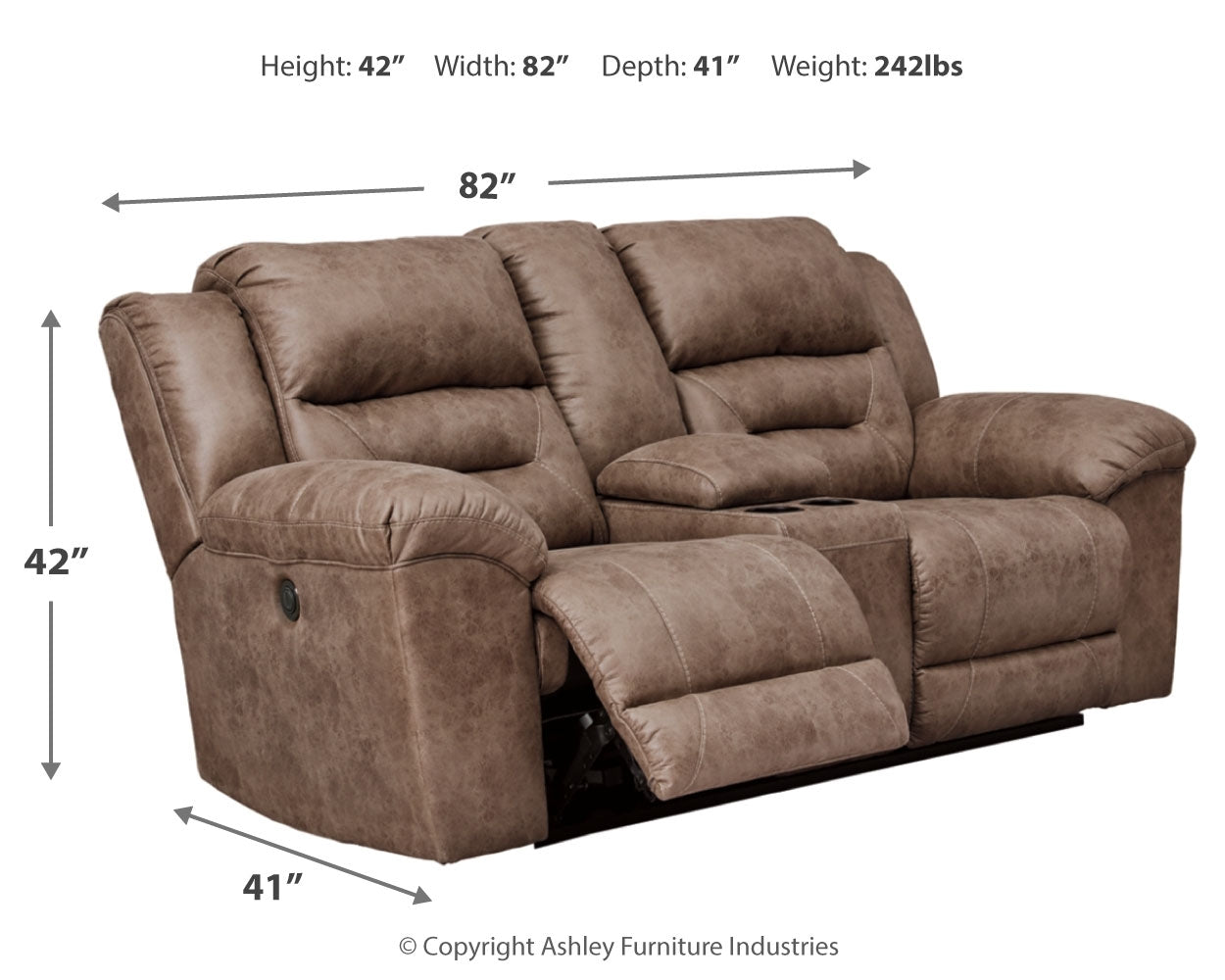 Stoneland Fossil Power Reclining Sofa, Loveseat and Recliner