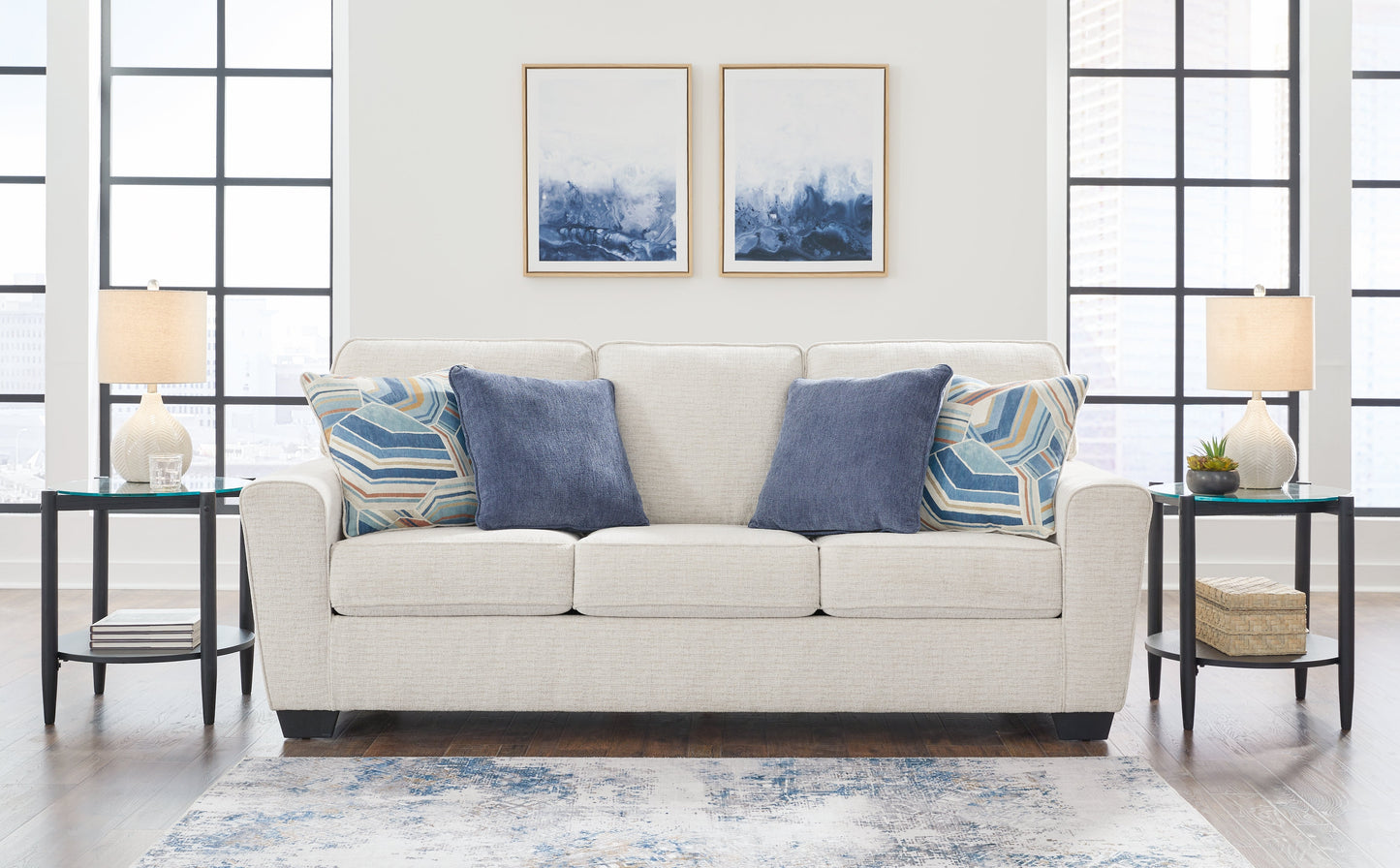 Cashton Snow Sofa and Loveseat