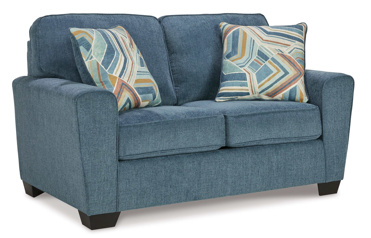 Cashton Blue Loveseat