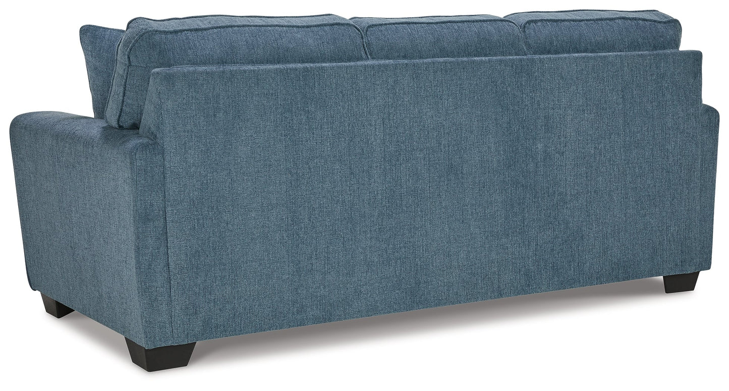 Cashton Blue Sofa and Loveseat