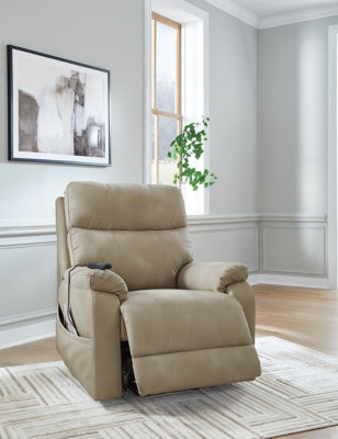 Next-Gen Durapella Sand Power Lift Recliner - Ornate Home