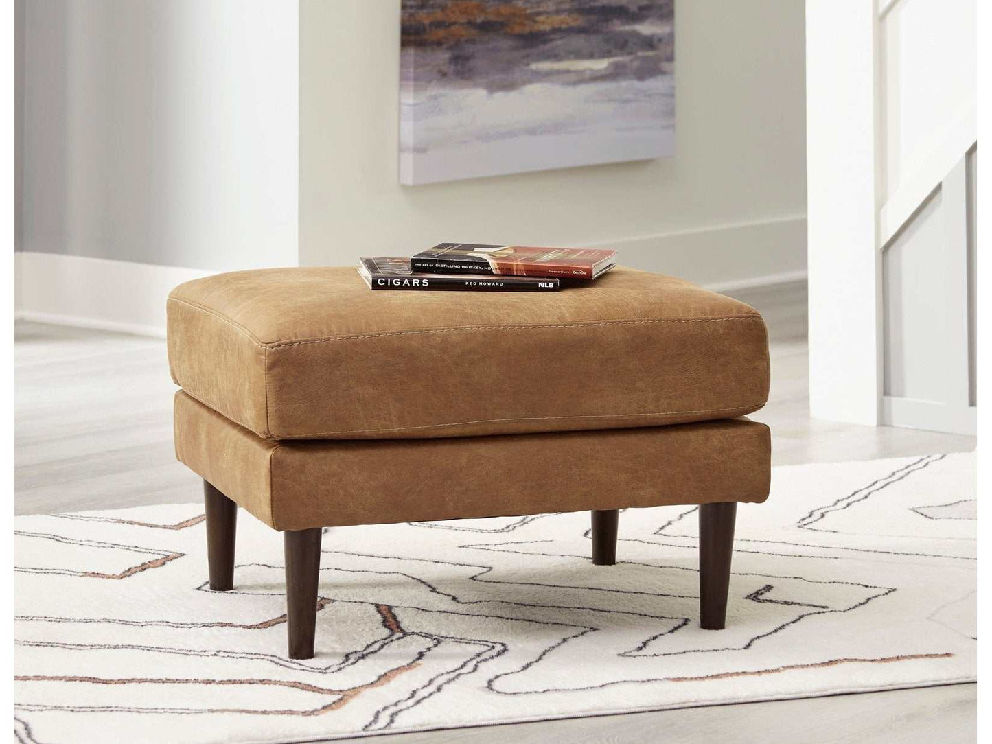 Telora Caramel Ottoman