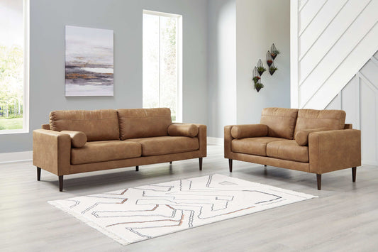 Telora Caramel Living Room Sets