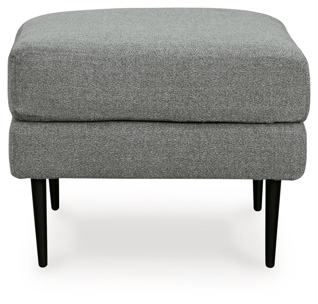 Hazela Charcoal Chair and Ottoman