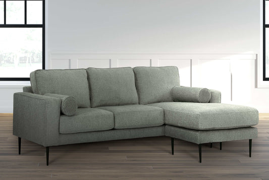 Hazela Charcoal Sectional Sofa